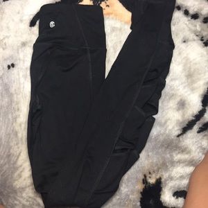 Black champion work out apparel leggings